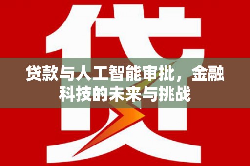 金普新区贷款与人工智能审批，金融科技的未来与挑战