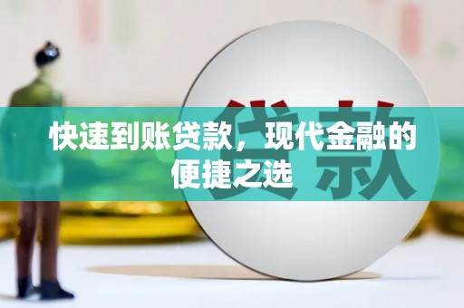 金普新区快速到账贷款，现代金融的便捷之选