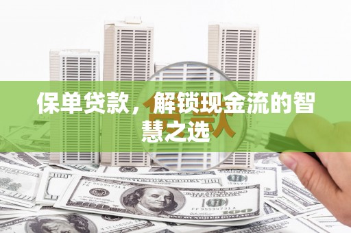 金普新区保单贷款，解锁现金流的智慧之选