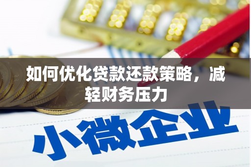 金普新区如何优化贷款还款策略，减轻财务压力