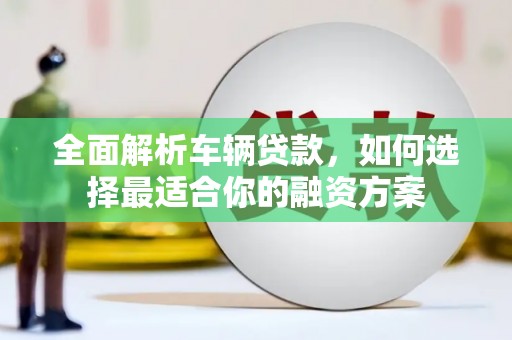 金普新区全面解析车辆贷款，如何选择最适合你的融资方案