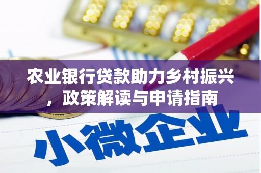 金普新区农业银行贷款助力乡村振兴，政策解读与申请指南